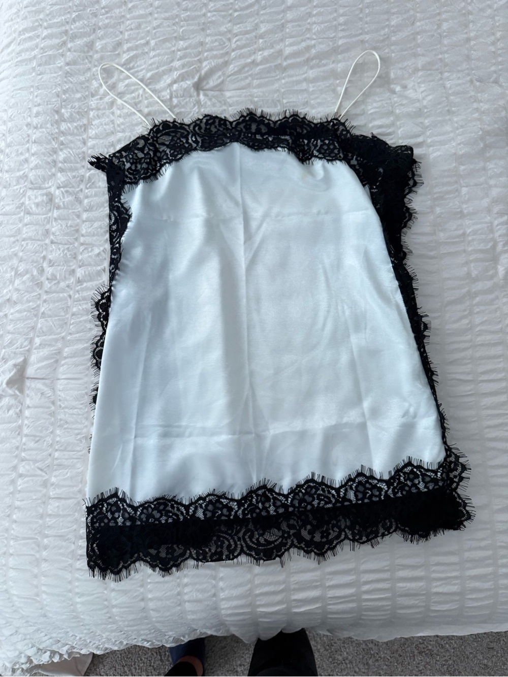 Satin and lace top/dress